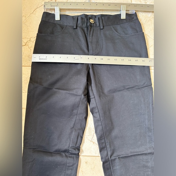 Lace-Up Leg Black Pants, Custom made by designer Kevin Howard, Size Small - Picture 8 of 9